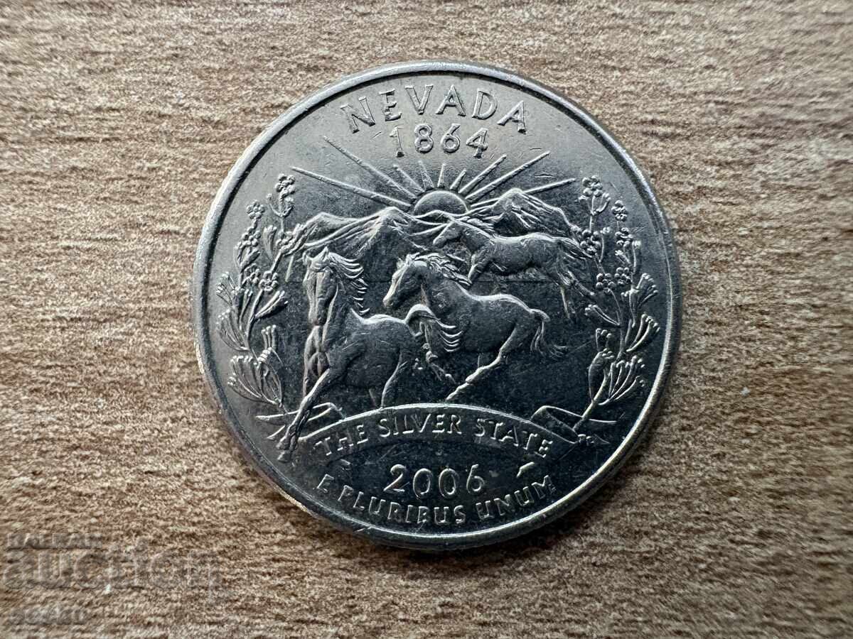 SUA - 1/4 dolar (2006) - P - Nevada SUA - 1/4 dolar (2006) - P - Nevada