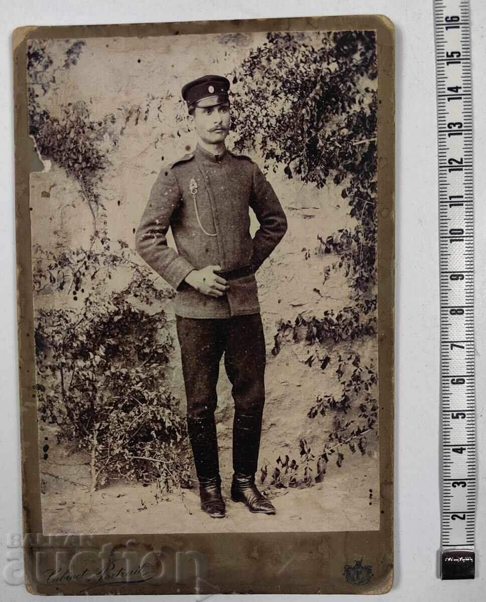 HARMALI UNIFORMĂ POZĂ VECHE FOTOGRAFIE CARTON