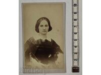 Secolul 19 Femeie Portret Feminin Fotografie Veche Fotografie Carton