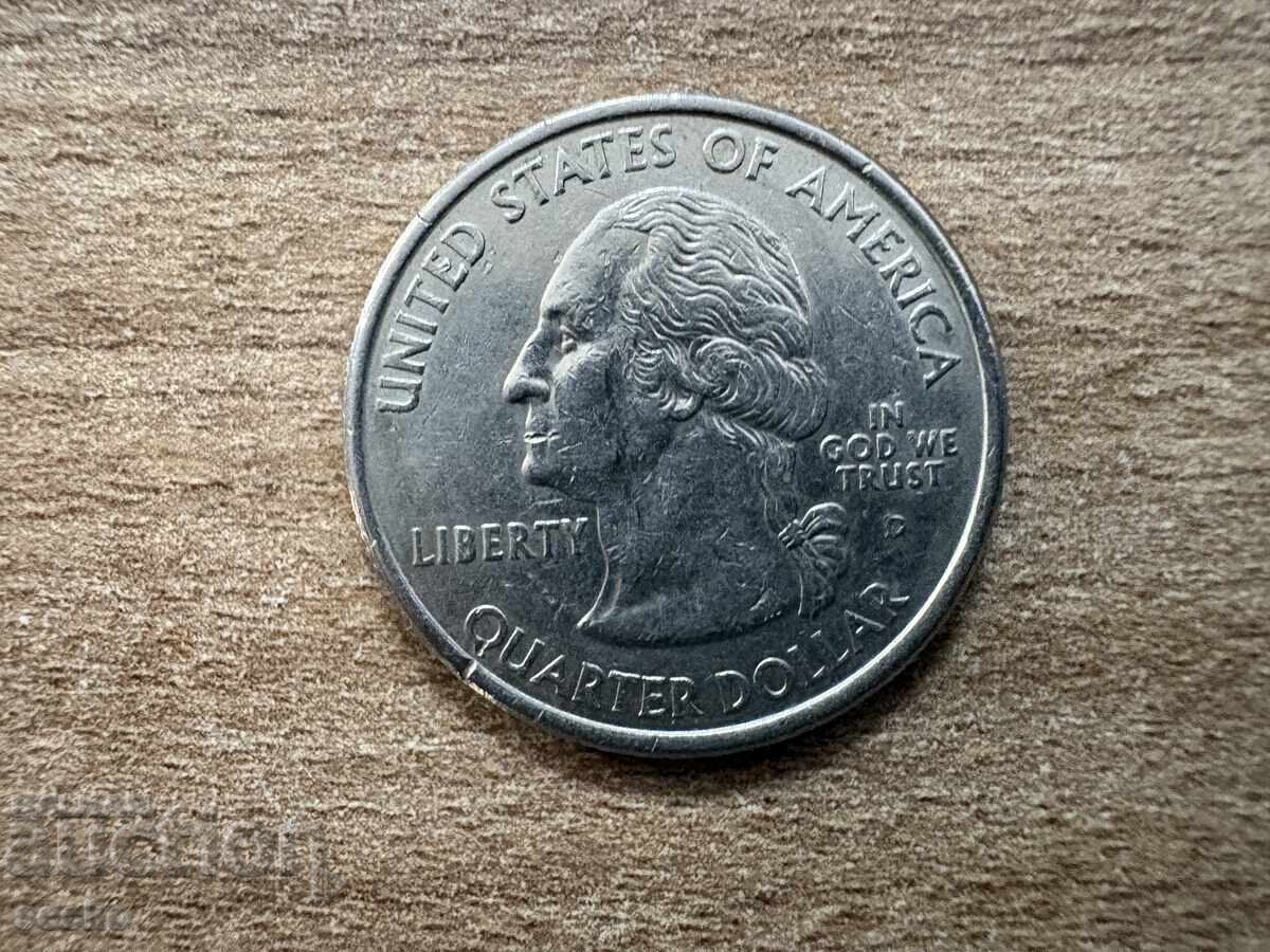 САЩ - 1/4 долар (2000) - D - Ню Хемпшир с цена € 0.40 | 0.78 лв.