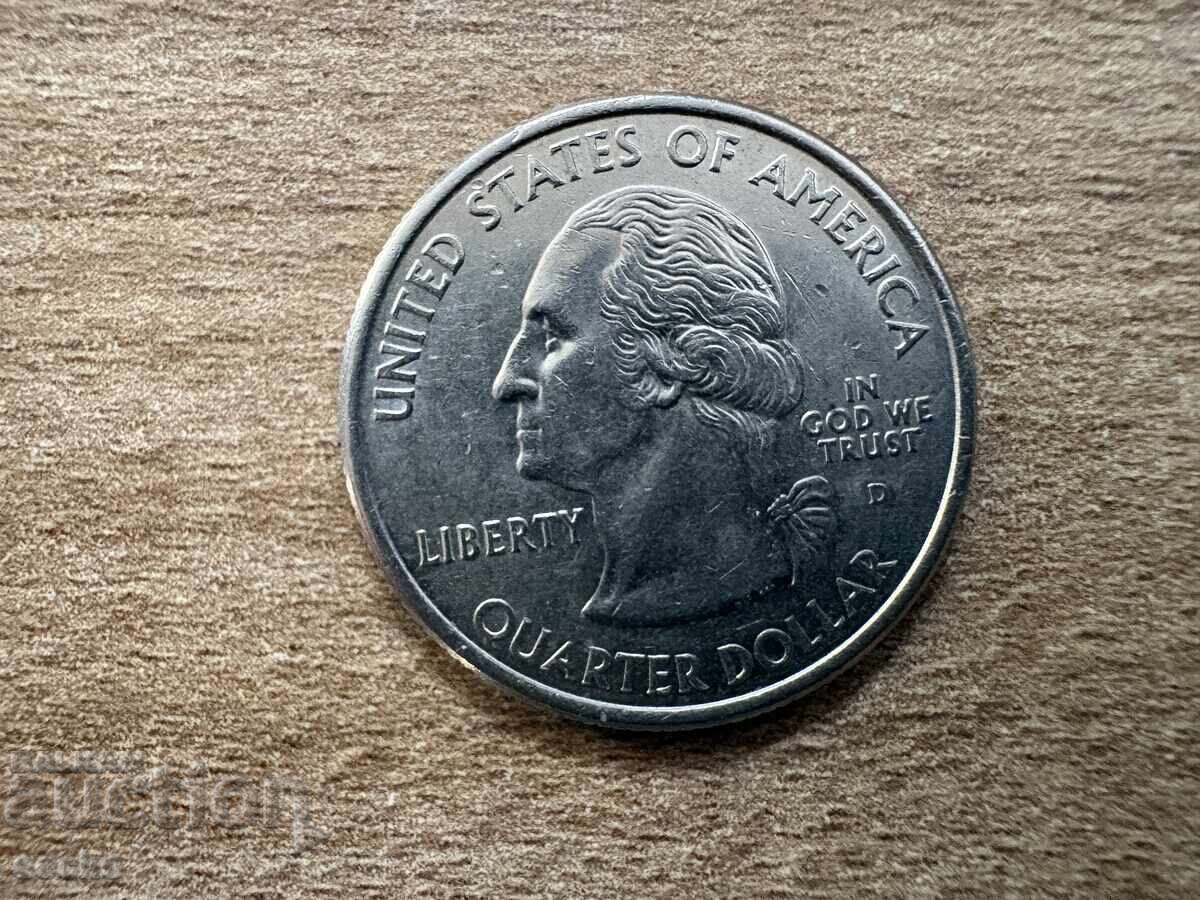 SUA - 1/4 dolar (2000) - D - Carolina de Sud cu preț € 0.50 | 0.98 BGN