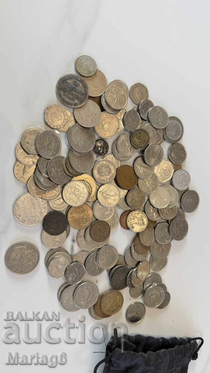 Аукцион 130 броя чуждестранни монети от един цент