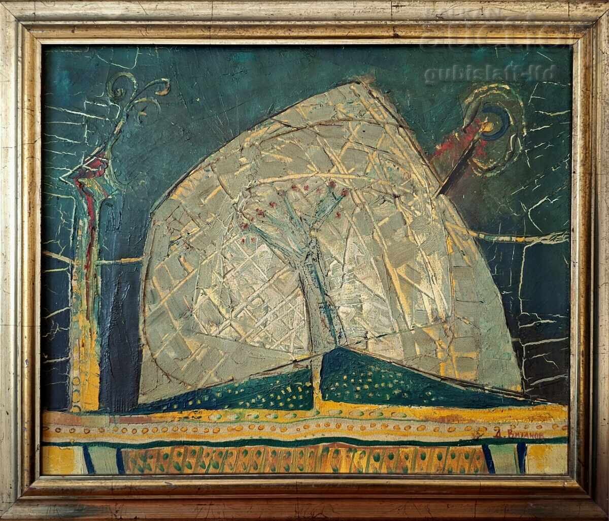 Tablou "Peisaj în verde", pictor D. Vitanov, 2006 Tablou "Peisaj în verde", pictor D. Vitanov, 2006