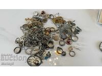 лот над 500грама стари бижута посребрени позлатени стари