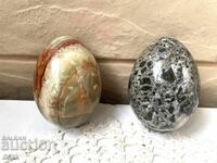 Beautiful large onyx eggs from England, 2 pcs