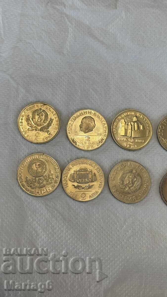 10 τεμάχια επετειακά 2 λέβα 1981 άριστα - 5