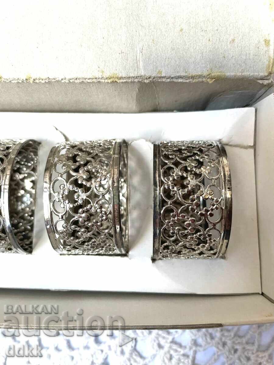 Πανέμορφα επάργυρα δαχτυλίδια χαρτοπετσέτας από την Αγγλία - 5