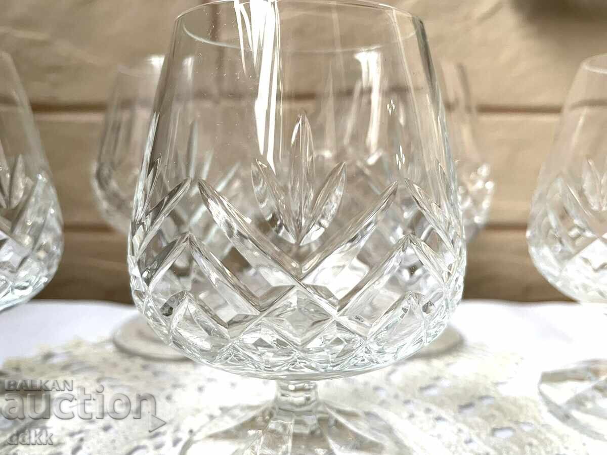 Όμορφα κρυστάλλινα ποτήρια από Αγγλία, 4 τμχ - 6 Όμορφα κρυστάλλινα ποτήρια από Αγγλία, 4 τμχ - 6