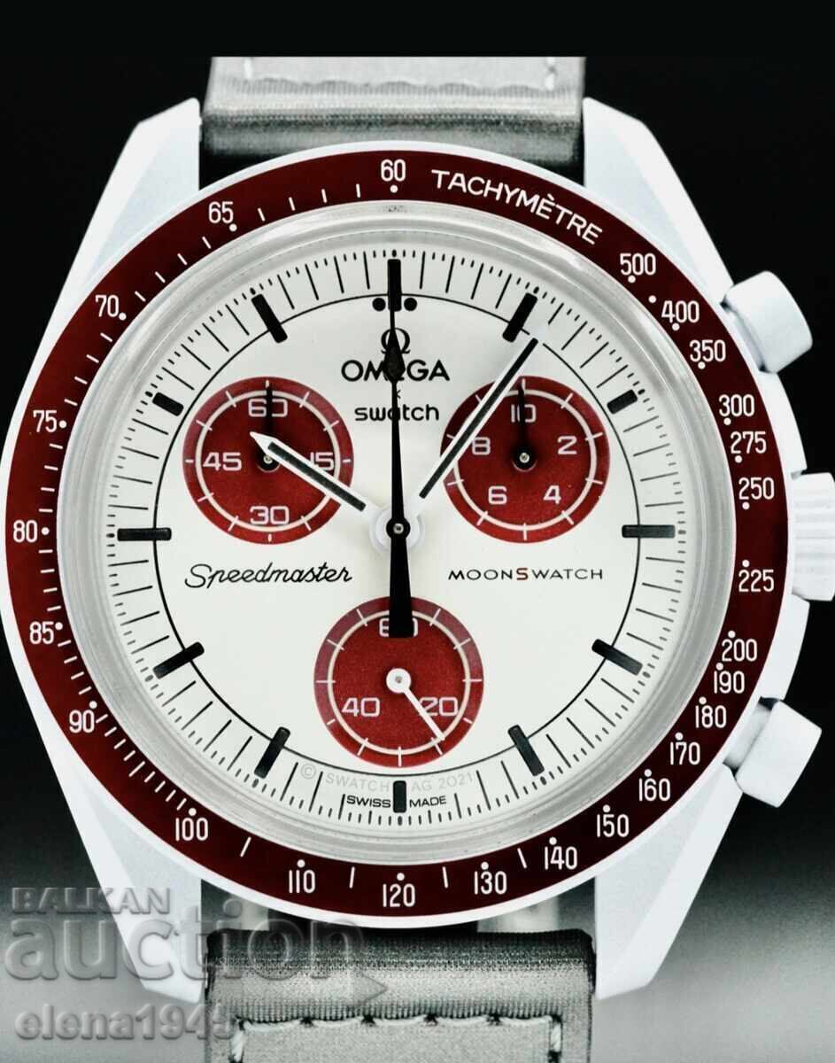 Swatch x Omega Bio Ceramic Moonswatch Mission to Pluto - 5
