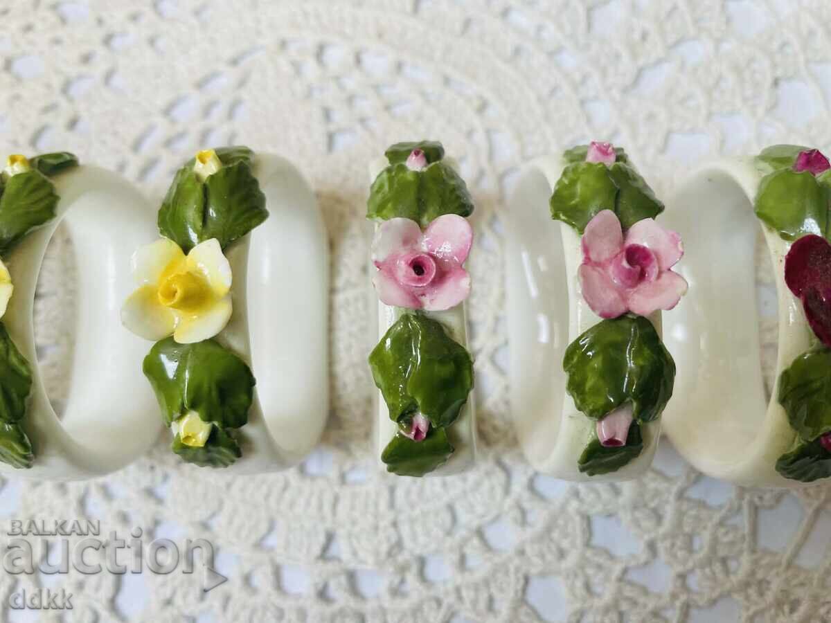 Δημοπρασία AYNSLEY όμορφα πορσελάνινα δαχτυλίδια από την Αγγλία