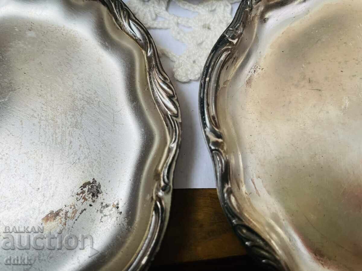 Όμορφα ασημένια πιατάκια από Αγγλία, 12 τμχ - 6