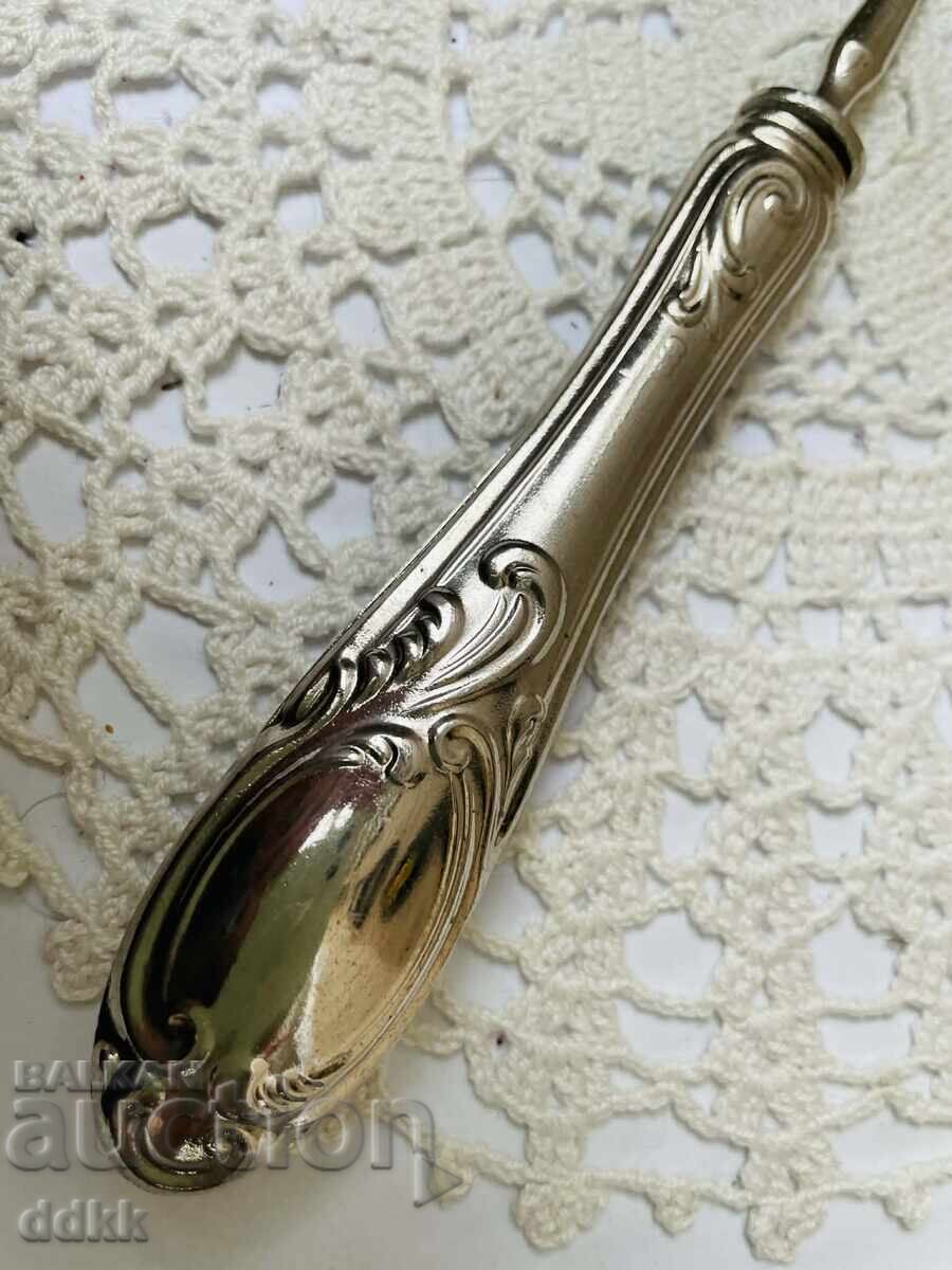 Frumoasă paletă de tort argintată din Anglia - 6