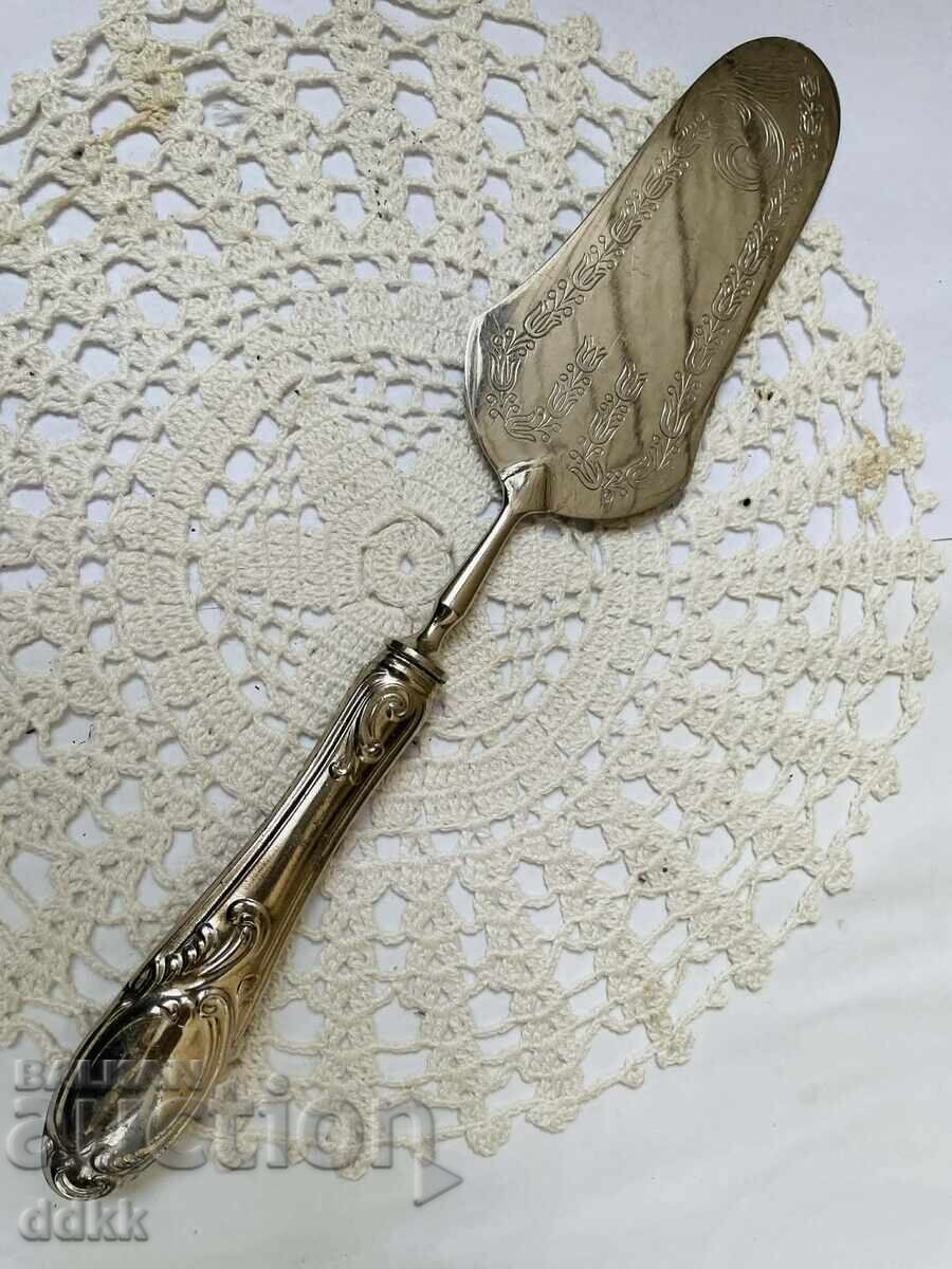 Frumoasă paletă de tort argintată din Anglia