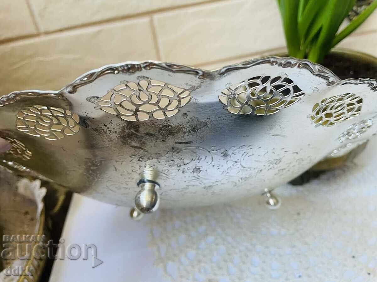 Frutieră frumoasă din Anglia cu 3 piciorușe din Anglia - 7