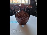 Неизползвана стара троянска керамика. Стомна.