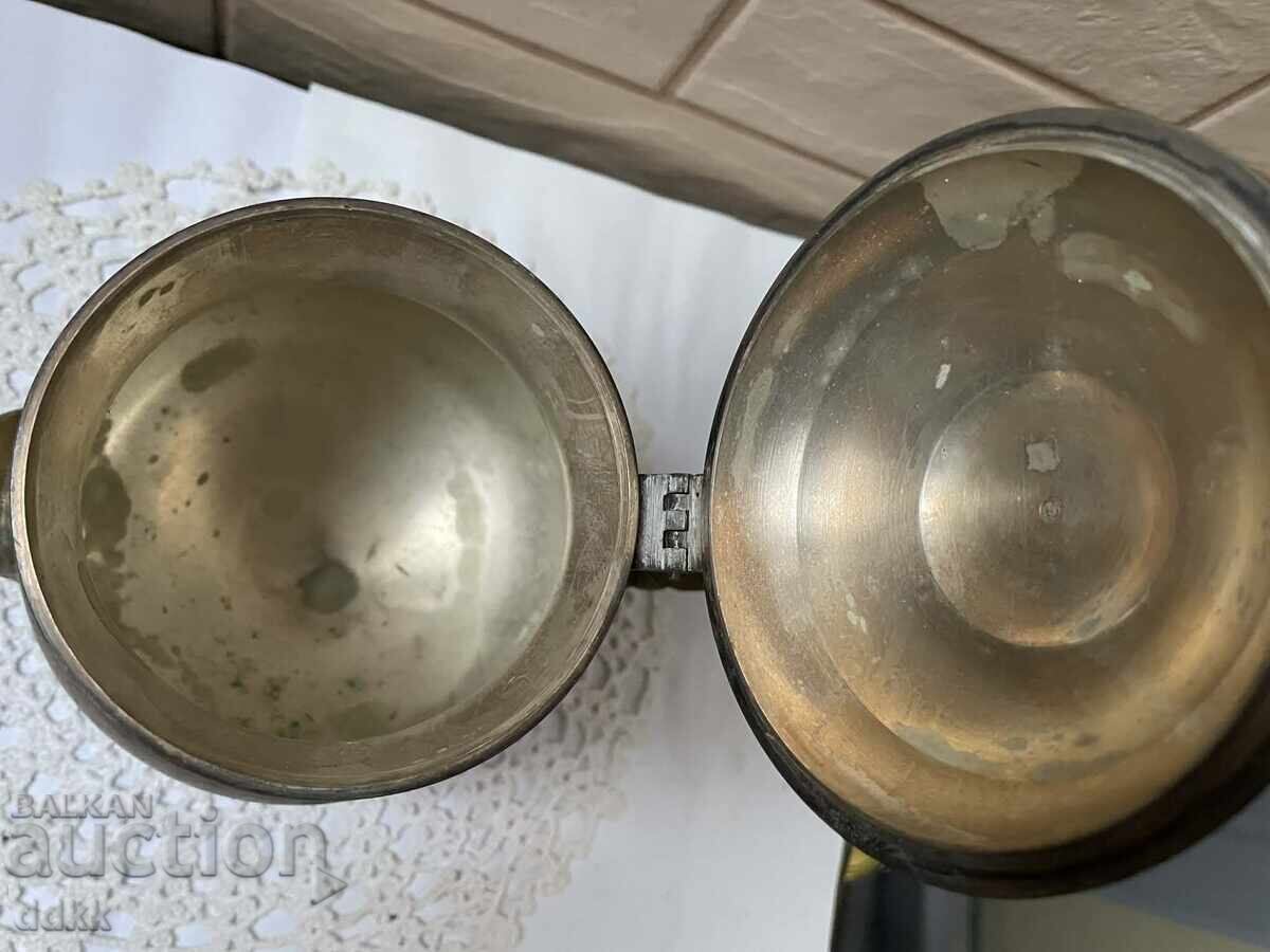 Όμορφο ορειχάλκινο τσαγιερό από Αγγλία, στιβαρό και ανθεκτικό, βαρύ - 6
