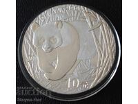 Сребърна Монета 1 OZ , ПАНДА  Рядка Ранна Година 2001 !