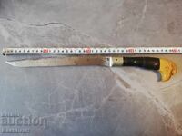Стар Нож Каракулак,Ятаган,Острие,Дръжка Рог с набивки