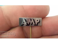 Advertising badge, AMP, electrical equipment brand