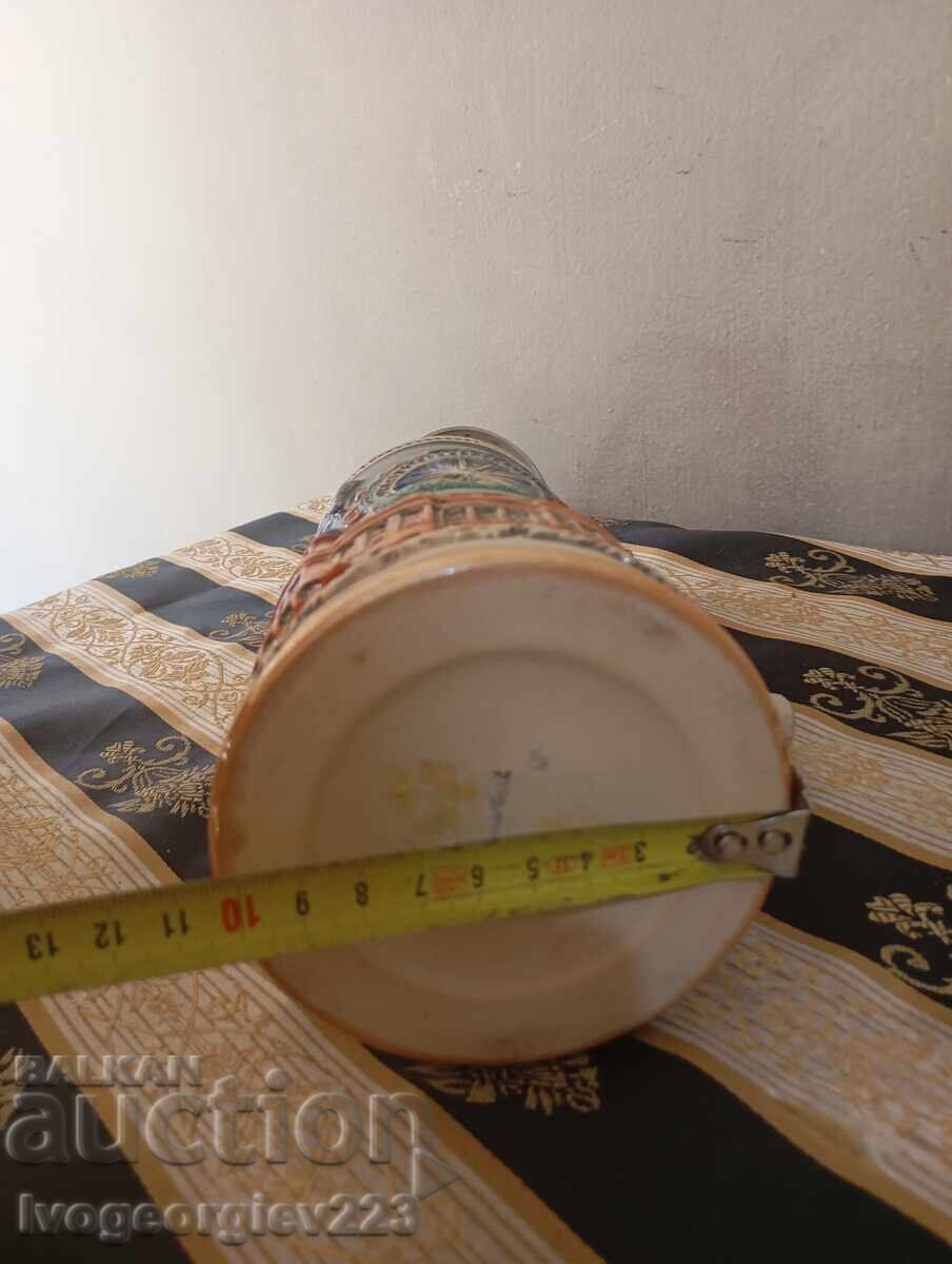 Cană veche de bere cu capac - 5