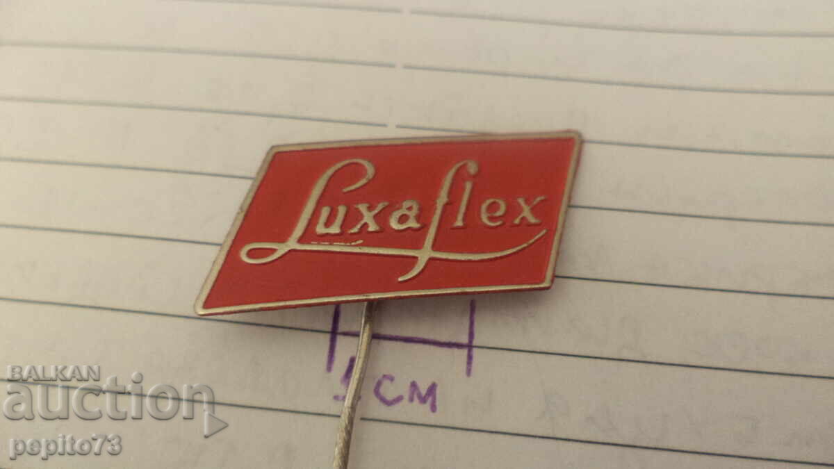 Διαφημιστικό σήμα, Luxaflex, εταιρεία διακόσμησης παραθύρων με τιμή € 1.00 | 1.96 BGN