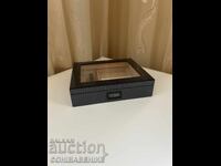 Хумидор за пури – испански кедър | карбонов дизайн | хигроме