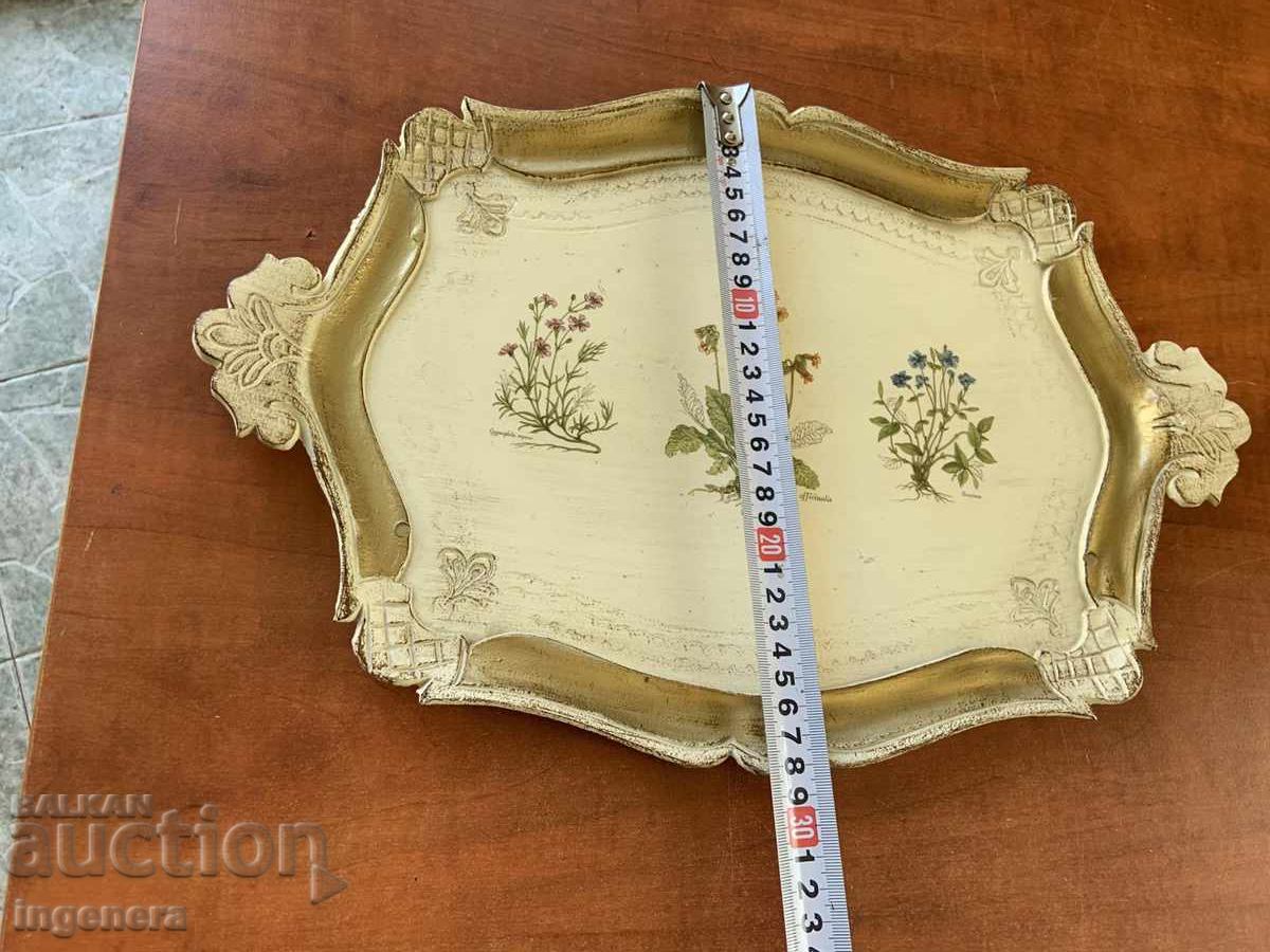 Tavă platou desen plastic vechi etnic cu preț € 9.00 | 17.60 BGN