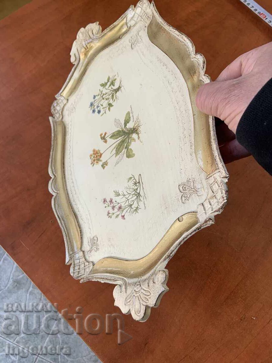 Livrarea Tavă platou desen plastic vechi etnic