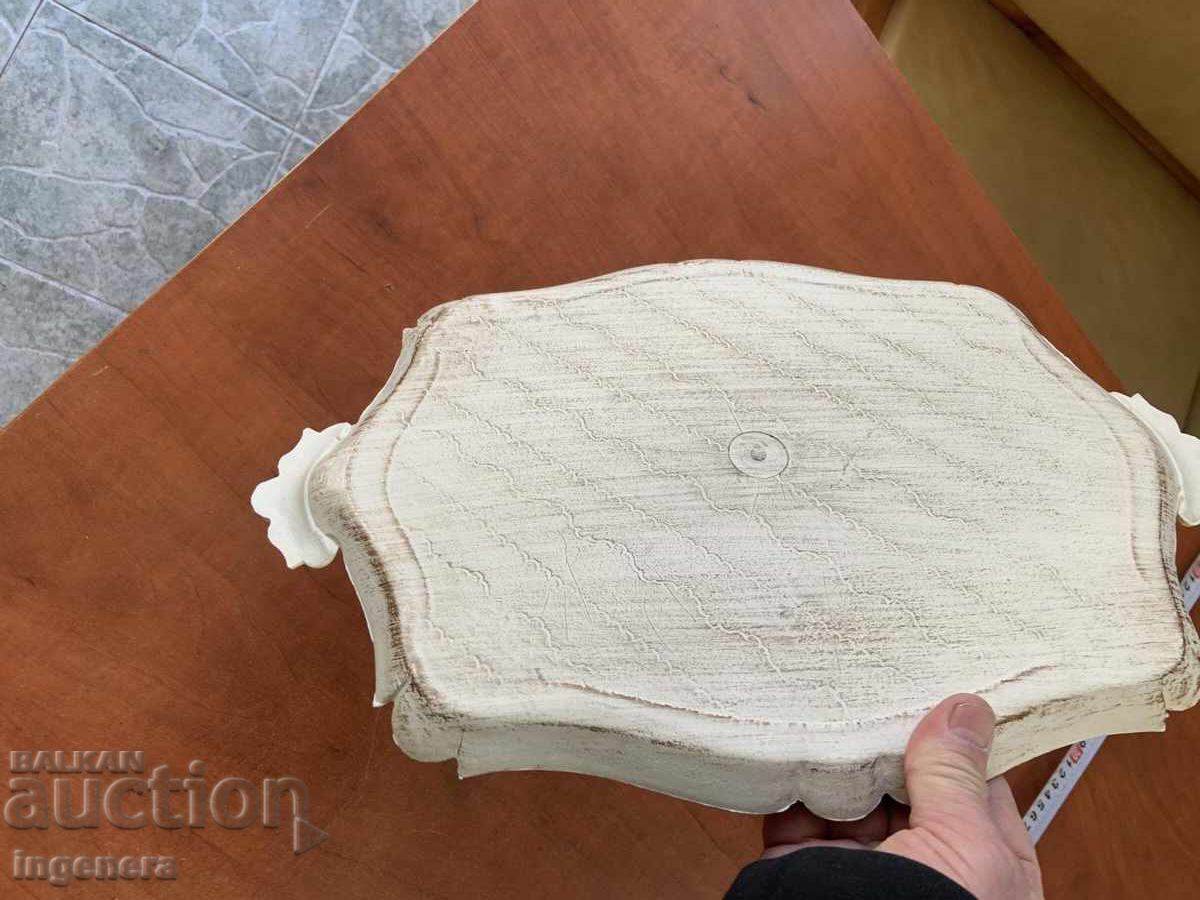 Tavă platou desen plastic vechi etnic - 5