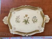 Tavă platou desen plastic vechi etnic