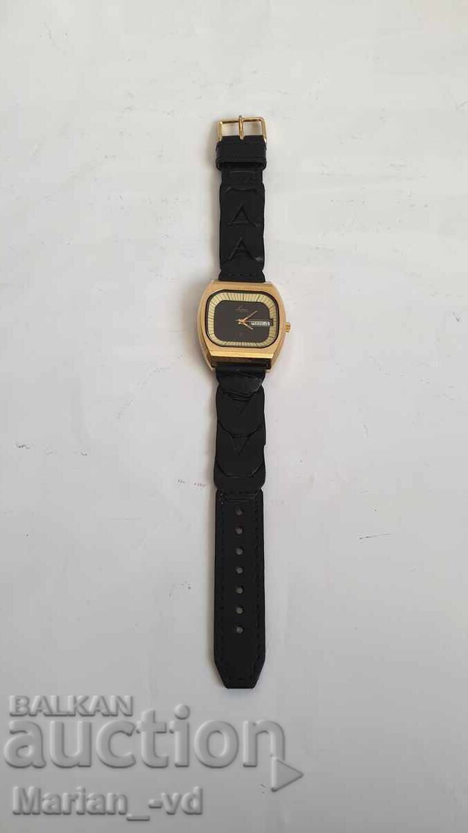 Ceas de bărbați cu cuarț placat cu aur Laco by Lacher