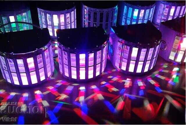 Lumină laser LED puternică, discotecă, fluture dublu