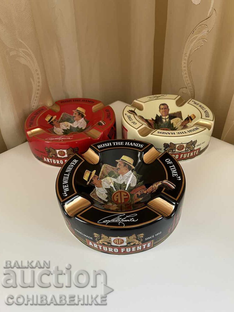 Σταχτοδοχείο Arturo Fuente – κεραμικό, καινούργιο, 3 κομψά χρώματα