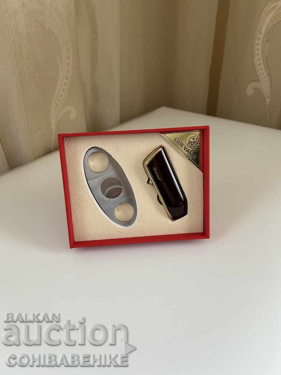 Σετ για puri – αναπτήρας και ψαλίδι Guevara, κουτί δώρου