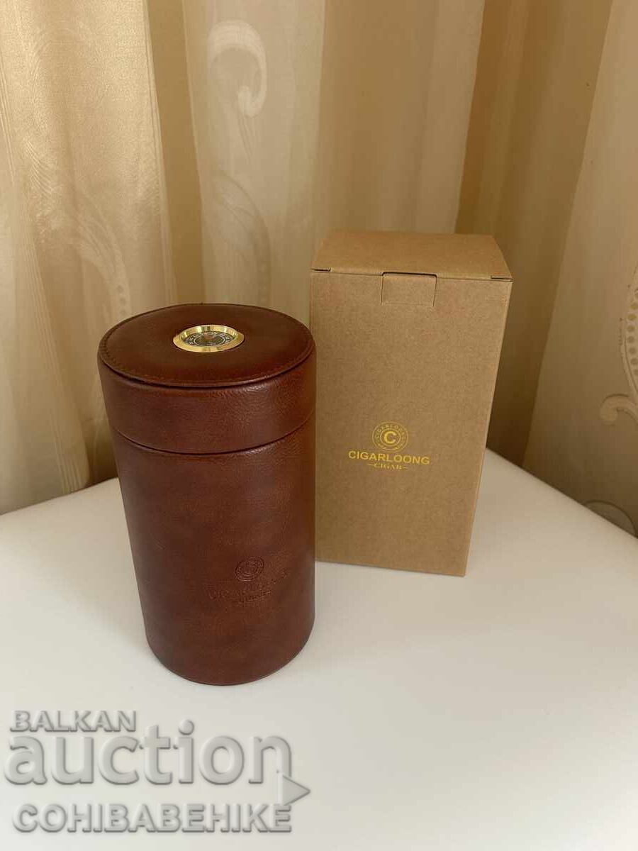 Portable cigar humidor – 18 cigars, cedar and hygrometer - 5