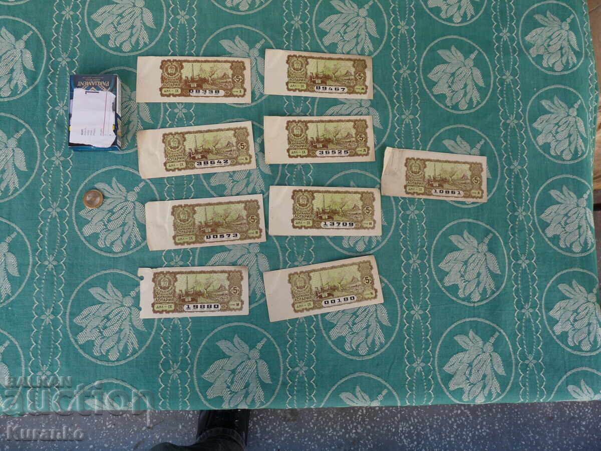 Bilete loterie NRB 1961