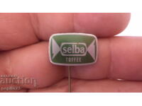 Advertising badge, Selba, candy brand
