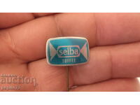 Advertising badge, Selba, candy brand