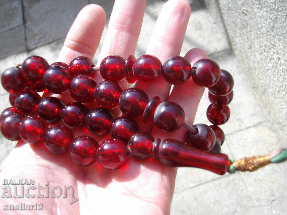 OLD RED ROSARY - 6