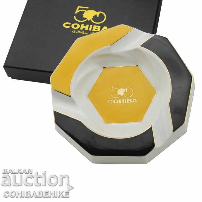 Cohiba Ceramic Ashtray for 3 Cigars - Gift Box