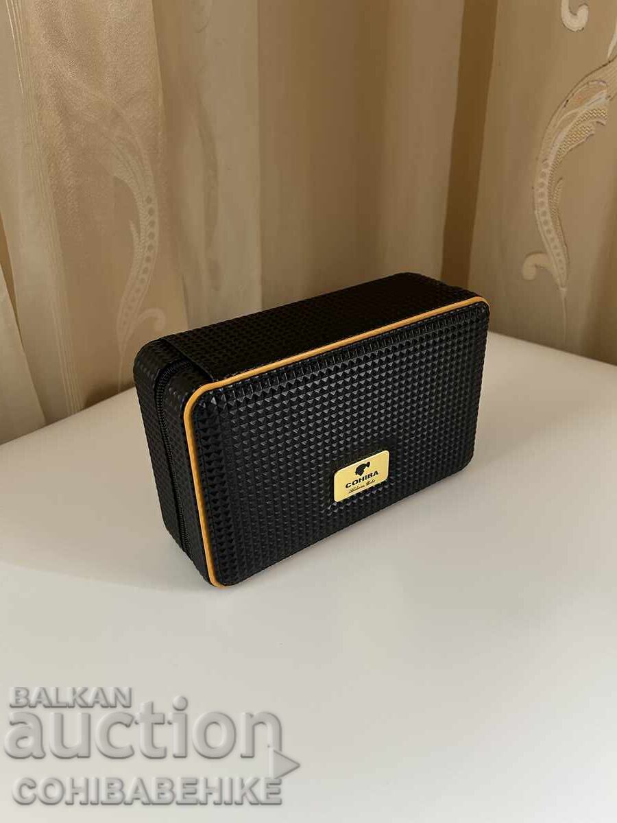 Παράδοση Khumidor COHIBA za puri – κουτί για 4 πούρα με ψηφιακό υγρόμετρο