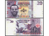 ❤️ ⭐ Свазиленд 2017 20 емалангени UNC нова ⭐ ❤️