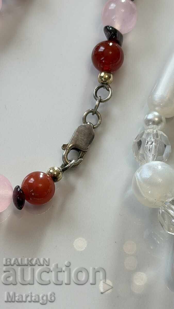 Lot 11 bucăți coliere cu pietre naturale, închizătoare argint - 5 Lot 11 bucăți coliere cu pietre naturale, închizătoare argint - 5