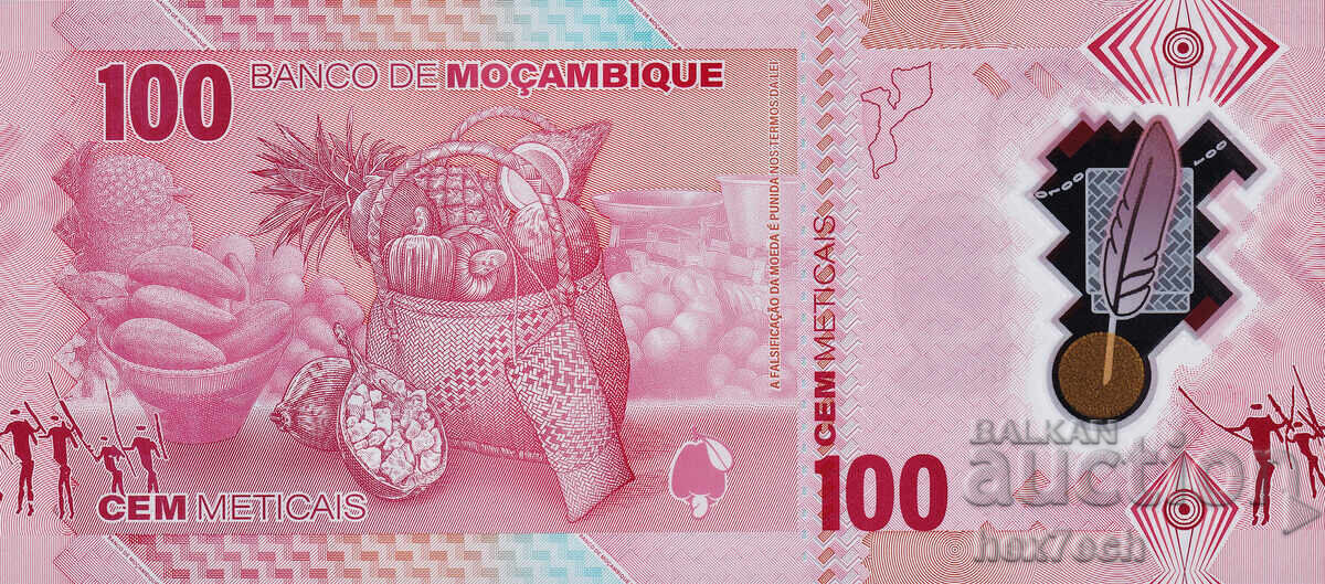 Δημοπρασία ❤️ ⭐ Μοζαμβίκη 2024 100 meticais πολυμερές UNC νέο ⭐ ❤️