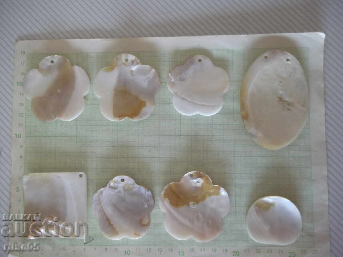 Livrarea Lot de 7 bucăți de plăci de sidef