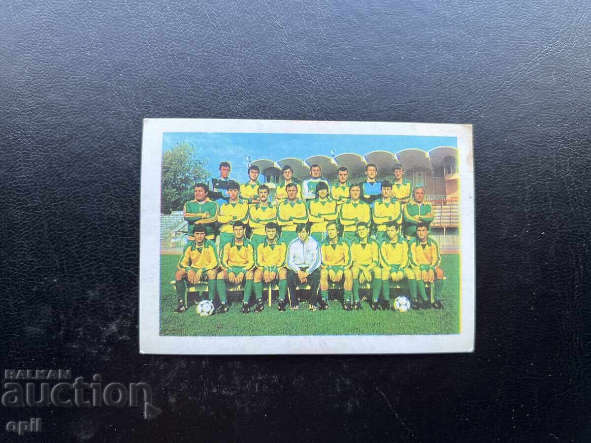 Calendar Sport Toto Fotbal 1984 Calendar Sport Toto Fotbal 1984