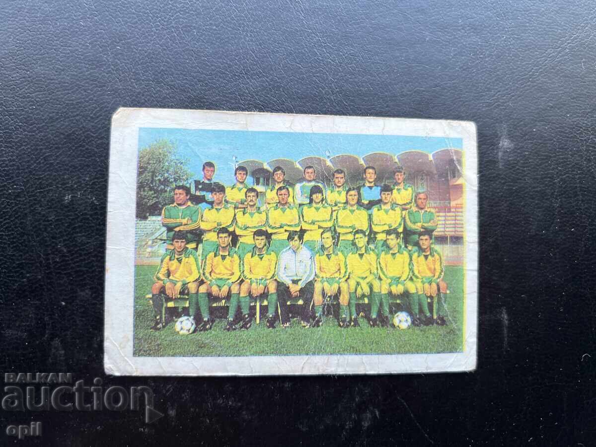 Calendar Sport Toto Fotbal 1984