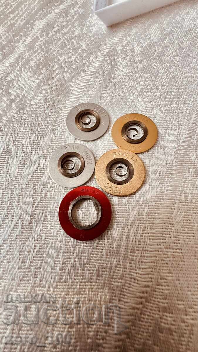 Piese de ceasornicărie, arcuri ZIM, Raketa și 1 Elvețian