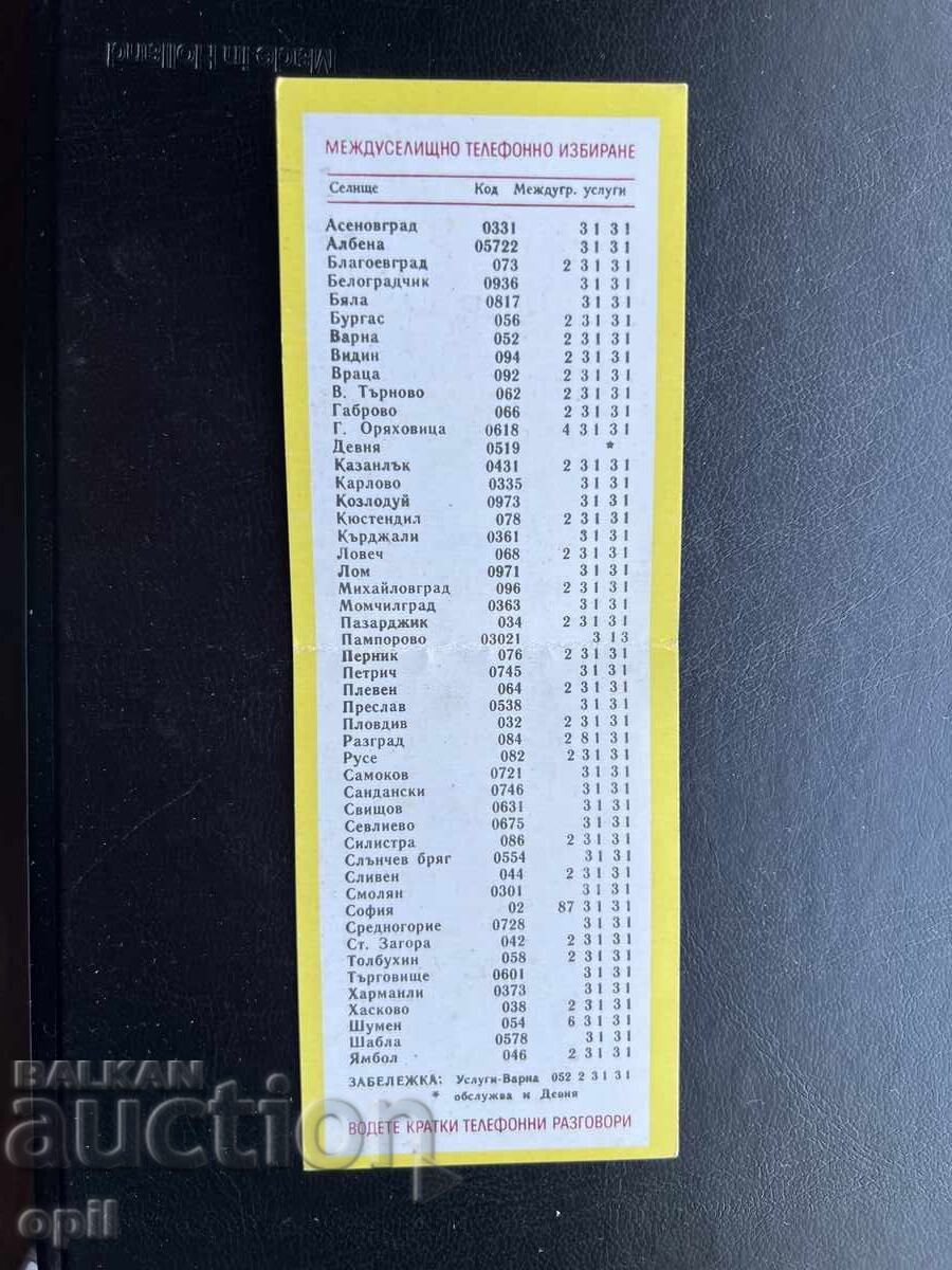 Календарче  1984 с цена € 0.40 | 0.78 лв.