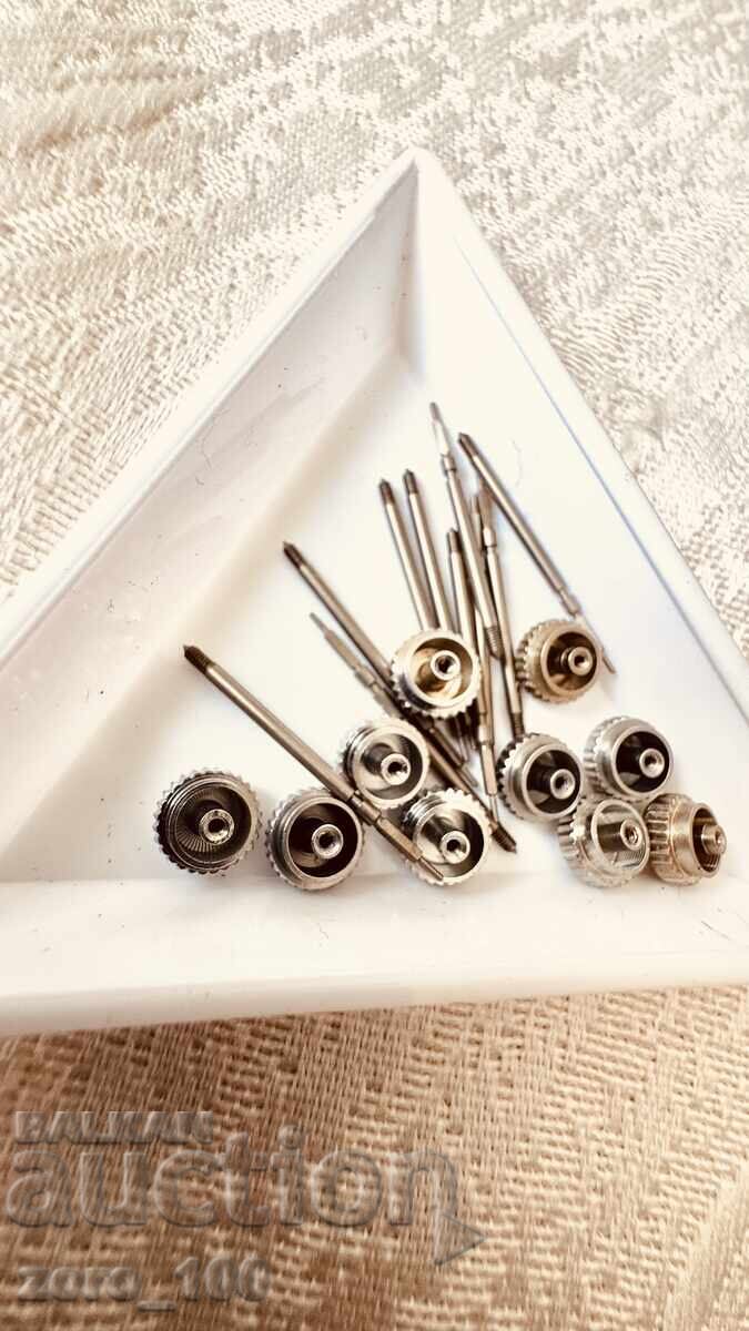 Piese de ceasornicărie, coroane mari 10 bucăți